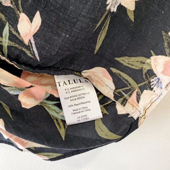 Aritzia Talula Cosima Floral Kimono Cardigan | Black Beige Pink | Size S - Picture 8 of 8